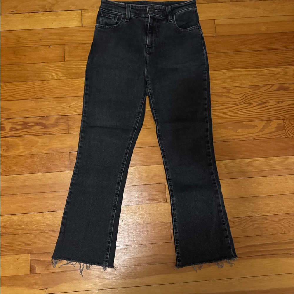 BDG Black Cropped Flare Jeans